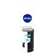 Nivea Invisible for Black & White Fresh, sprej antiperspirant pre 48h ochranu pred potom a vznikom