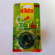 MR.MATTES 3v1, guľôčkový blok do WC zelený 45g