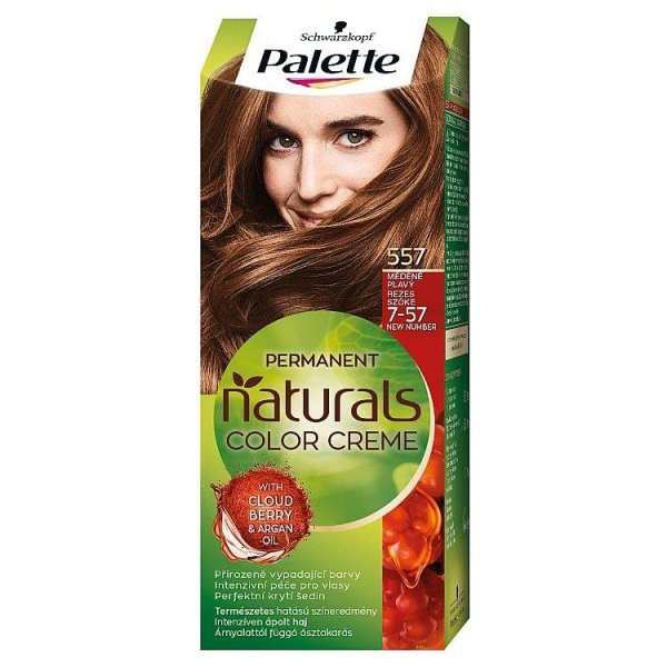 Palette Naturals Color Creme, farba na vlasy 7-57 (557) Medený blond 1ks - 7-57