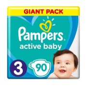 Pampers Active Baby Plienky S3, 6-10 kg, 90 ks