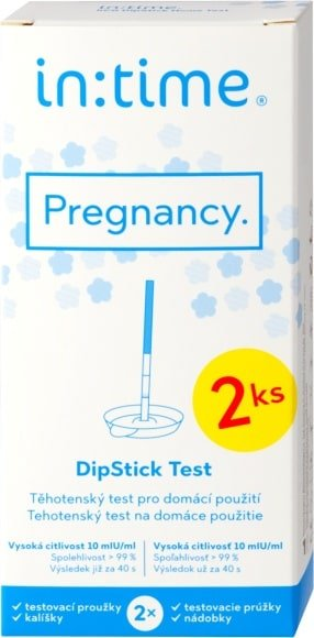 Intime Pregnancy DipStick tehotenský test 2 ks