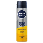 NIVEA Men Active Energy, antiperspirant sprej pre mužov 150 ml