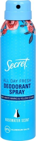 SECRET All Day Fresh Rosewater, dezodorant v spreji 150 ml