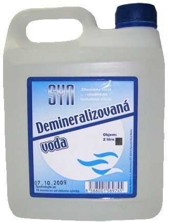 Destilovaná voda, demineralizovaná 10 l - 10l