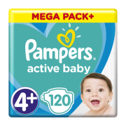 Pampers Active Baby Mega Pack S4+, plienky 120ks