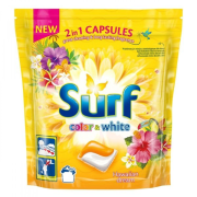 SURF Hawaiian Dream Color & White 2v1, pracie kapsuly na biele aj farebné prádlo 42 praní