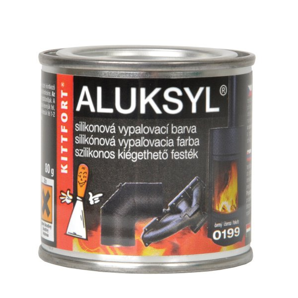 Aluksyl Silikónová vypaľovacia farba, 0199 - čierna 400 g - čierna 400 g