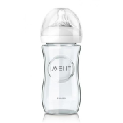 AVENT Natural, dojčenská sklenená fľaša (od 1m+) 240ml
