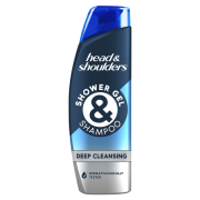 Head & Shoulders Deep Cleaning, sprchový gél a šampón pánsky 270 ml