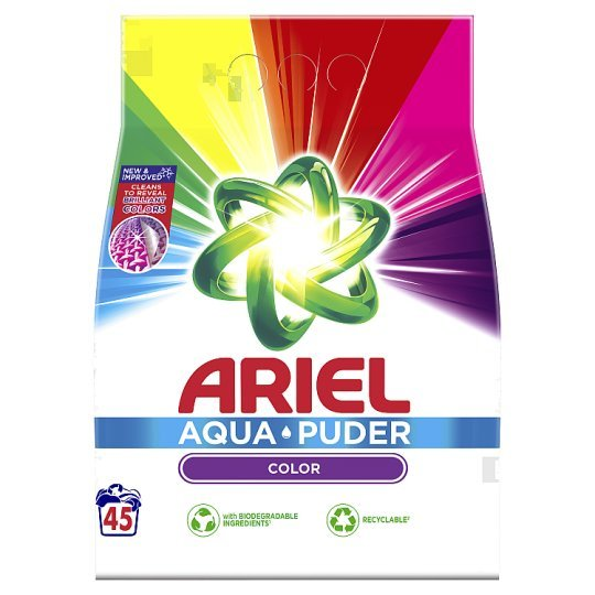 ARIEL Aqua Puder Color prací prášok 2,92 kg, 45 PD