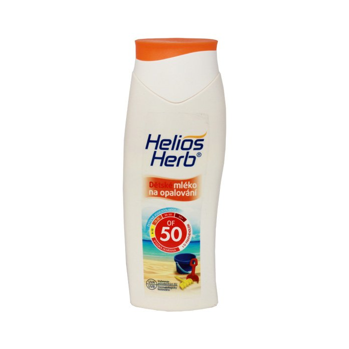 Helios Herb Detské mlieko na opaľovanie OF50, 200ml
