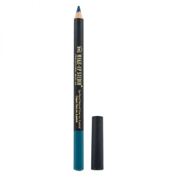 MAKE-UP STUDIO Eye Pencil Natural Liner, ceruzka na oči č. 6 Petrol, 1 ks