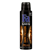 FA  Men Dark Passion, deosprej s dlhotrvajúcou 48h deo ochranou 150 ml