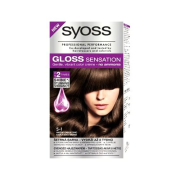 Syoss Gloss Sensation, Šetrná farba na vlasy s posilňovačom farby a krémom pre lesk, odtieň  5-1