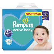 Pampers Active Baby-dry vel. 4+ Maxi+, 70 ks