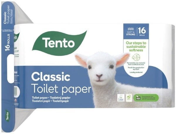 TENTO Classic, 3 vrstvový toaletný papier 16 ks