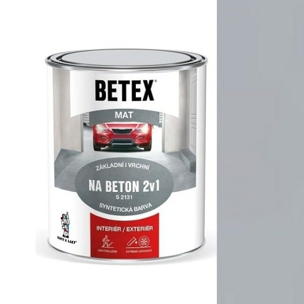 Betex 2v1 na betón S2131 - 0110 šedá 0,8 kg - 0,8kg