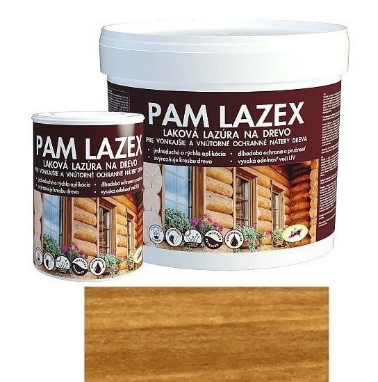 PAM LAZEX Lazúrovací lak na drevo - dub tmavý 0,7l - dub tmavý