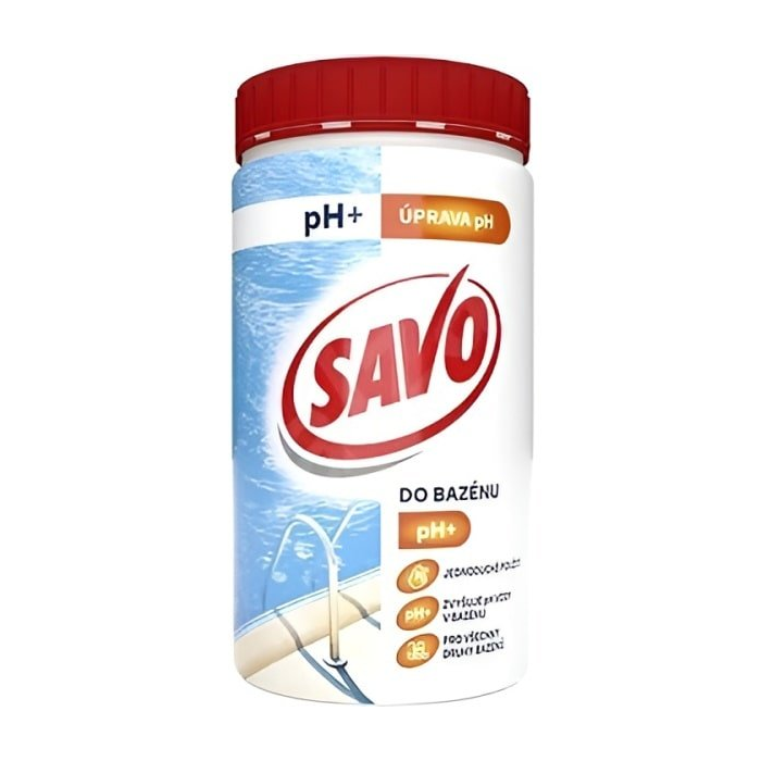 SAVO Bazén pH + regulácia pH bazéna 0,9 kg
