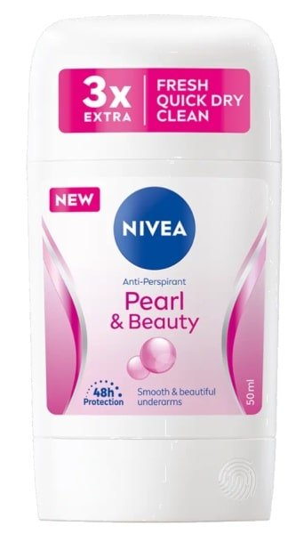 Nivea Dámsky tuhý antiperspirant Pearl & Beauty, 50 ml, Pearl & Beauty