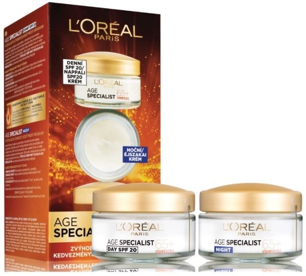 Loreal Paris Loréal Paris denný + nočný krém Age Specialist 65+, 2 x 50 ml