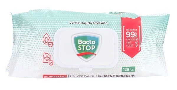 BactoSTOP disinfectant moist cleaning wipes 120 pcs