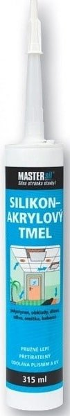 Mastersil Silikón akrylátový tmel biely 315 ml
