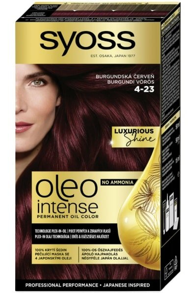 Syoss Oleo Intense farba na vlasy 4-23 Burgundská červeň 50 ml - 4-23