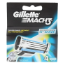 Gillette Mach3 náhradné hlavice 4 ks