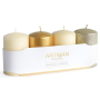 Artman Candles sviečky Golden 4 ks