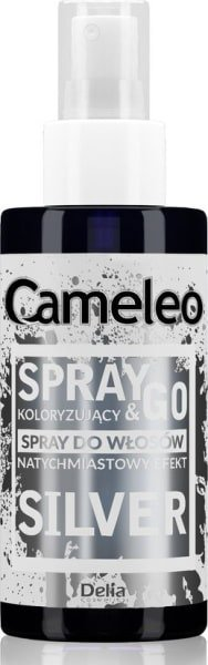 Delia Cameleo Spray & Go tónovací sprej na vlasy Silver 150 ml - strieborná
