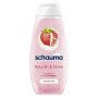 Schauma Nourish & Shine šampón pre poškodené vlasy s vôňou jahôd 400 ml