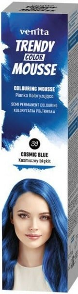 Venita Trendy farebné penové tužidlo č. 39 farba nebeská modrá 75 ml
