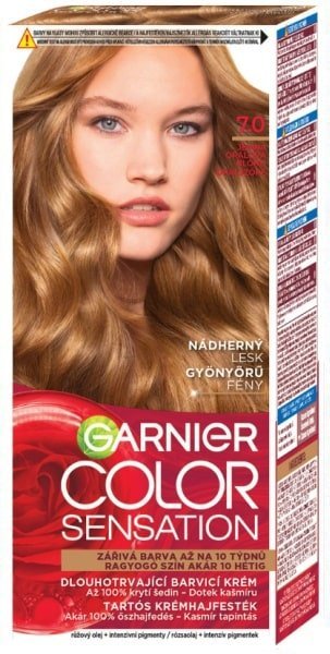 Garnier Color Sensation, farba na vlasy 7.0 Jemná opálová blond 1ks - 7.0