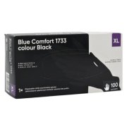 Blue Comfort nitrilové jednorázové rukavice čierne XL, 100 ks