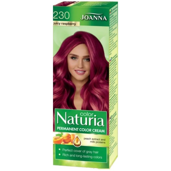 Joanna Naturia Color 230 šťavnatá malina, farba na vlasy 1 ks - 230