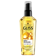 Gliss Kur Ultimate Repair denný elixír s olejmi pre poškodené a suché vlasy 75 ml