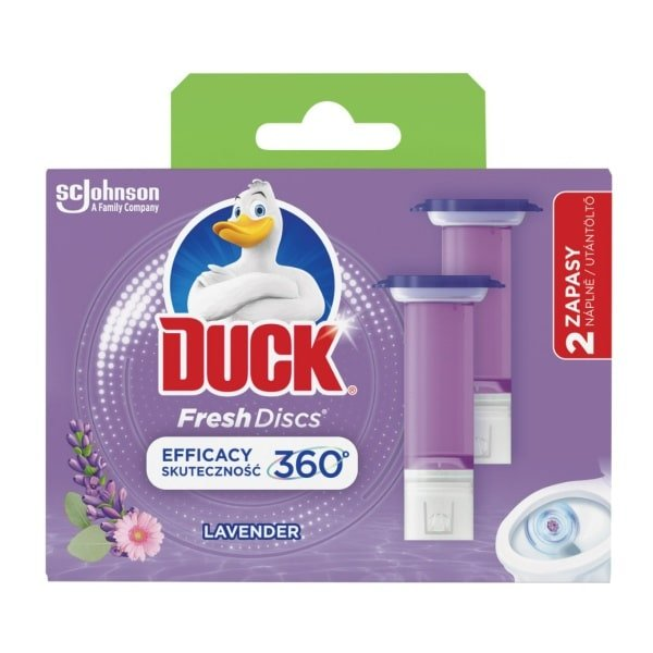 Duck Fresh Discs čistič WC duo náhradná náplň Lavender 2 x 36 ml - Lavender