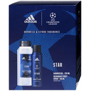 Adidas UEFA Star sprchový gél 250 ml + deo sprej 150 ml