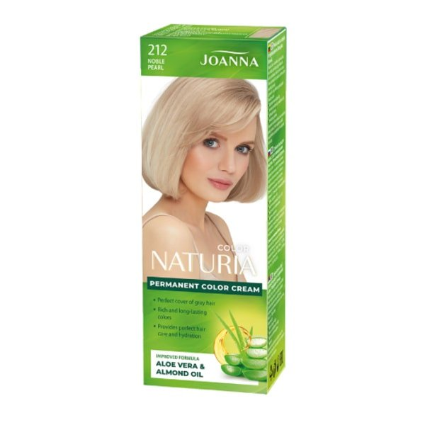 Joanna Naturia Color 212 perleťová blond, farba na vlasy 1 ks, 212