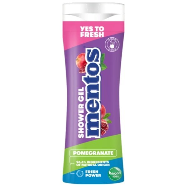 Mentos sprchový gél a šampón granátové jablko 300 ml