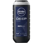 NIVEA Men Deep 3v1 Pánsky sprchový gél 250 ml