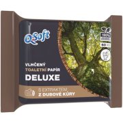 Q-Soft vlhčený toaletný papier s extraktom dubovej kôry 60 ks