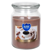 Coffee Maxi sviečka v skle s viečkom 500 g