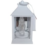 Náhrobný LED kahanec, lampión Mária, biely