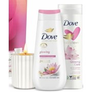 DOVE Glowing prémiová kazeta so sviečkou