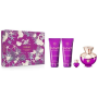 Versace Dylan Purple parfumovaná voda 100 ml + telové mlieko 100 ml + sprchový gél 100 ml + Edp 5 ml