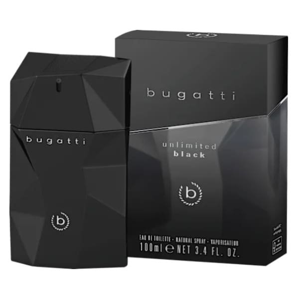 Bugatti Unlimited Black toaletná voda pánska 100 ml