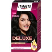 Schwarzkopf Palette Deluxe, farba na vlasy 1-0 Prírodný sýtočierny 1 ks