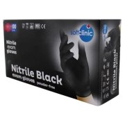 SOFTCLINIC Nitrilové jednorázové čierne 100 ks